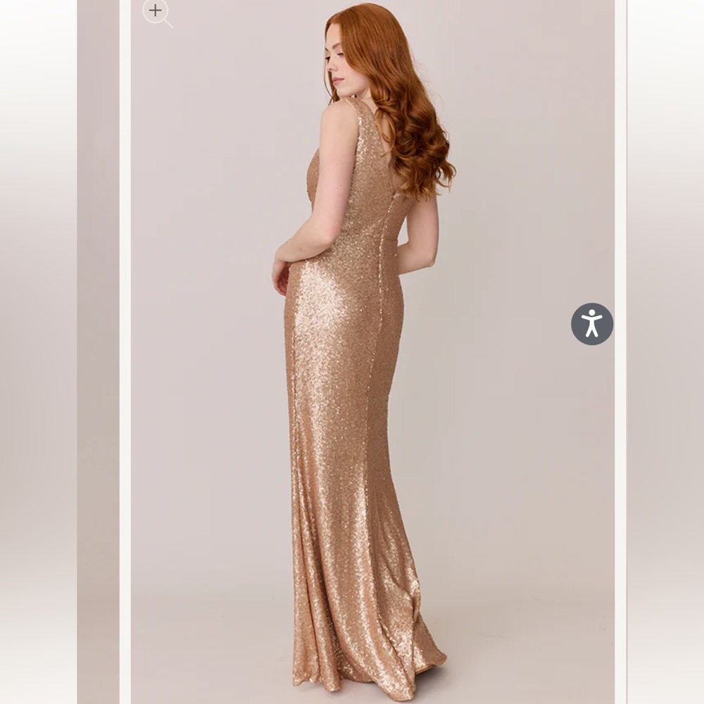 NWT Revelry Rose Gold Blair Sequin Dress - Picture 3 of 9